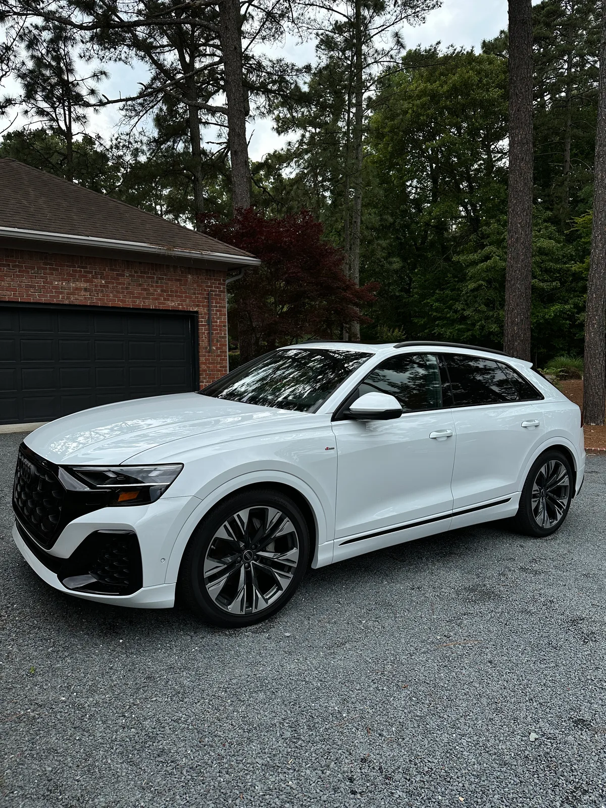 White vehicle exterior after exterior detail — polished clean paint and trim Southern Pines NC
