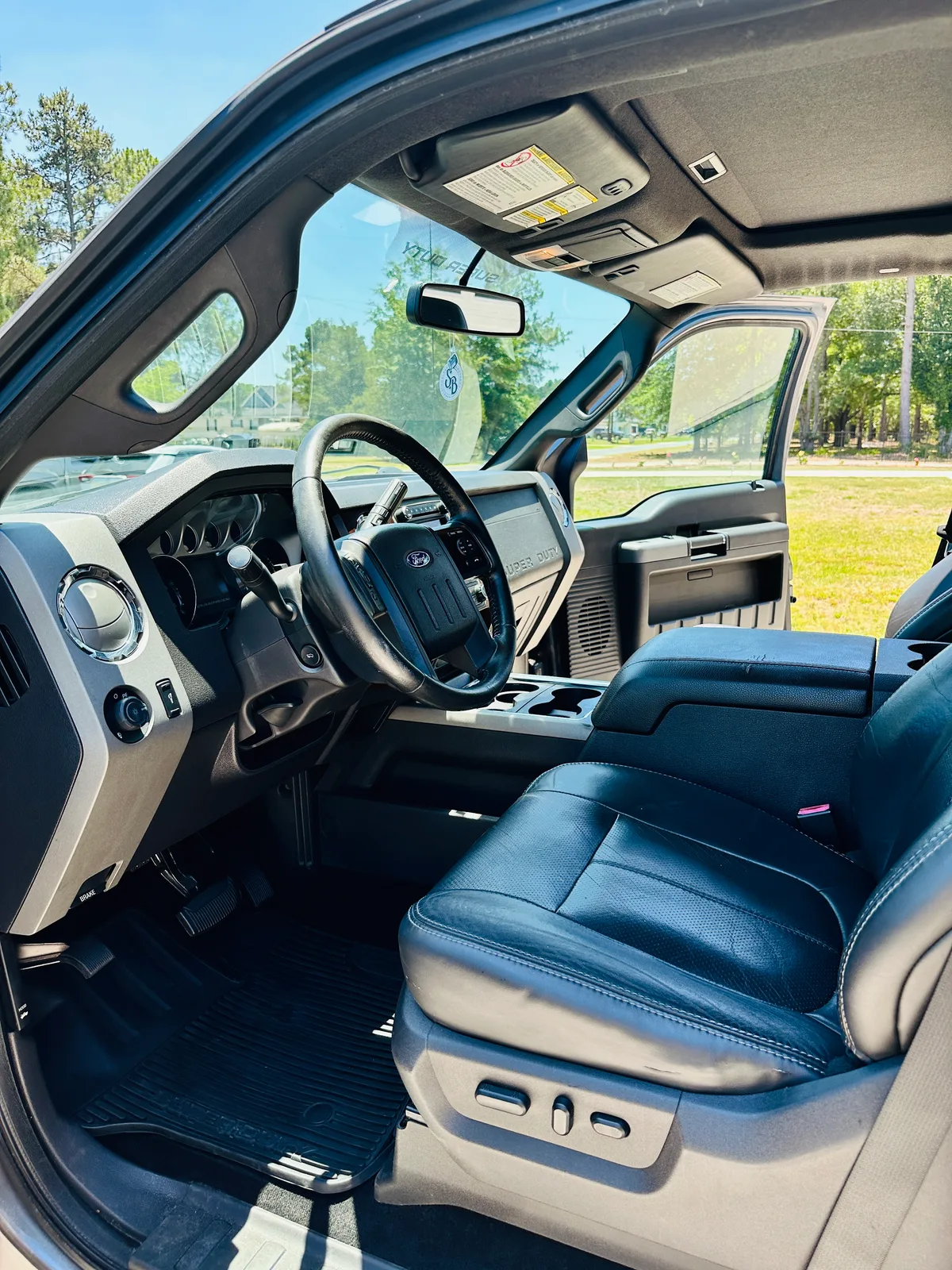 Ford Super Duty exterior after detail — clean hood and windshield
