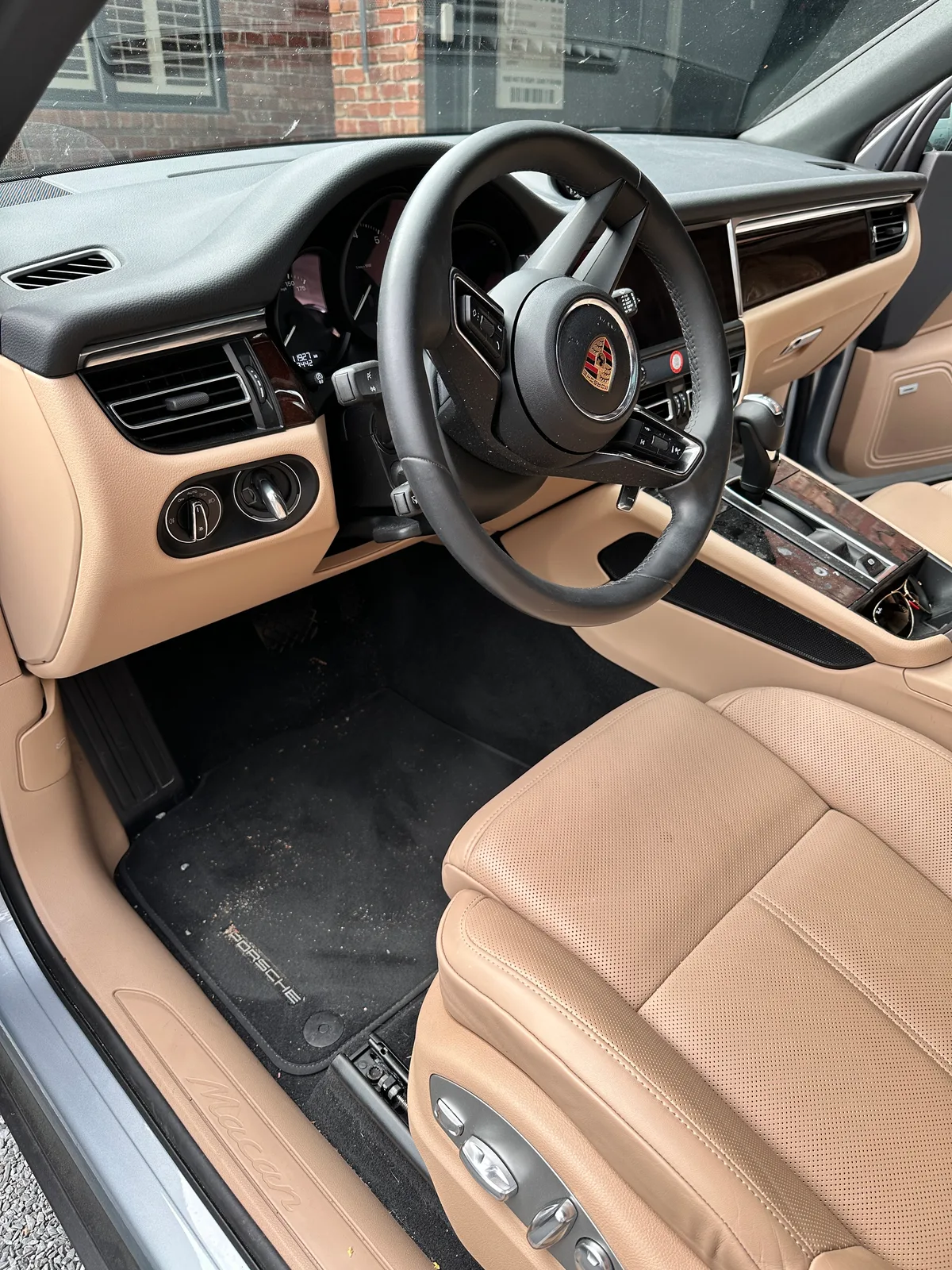 Before: Porsche Interior · Full Round Detail